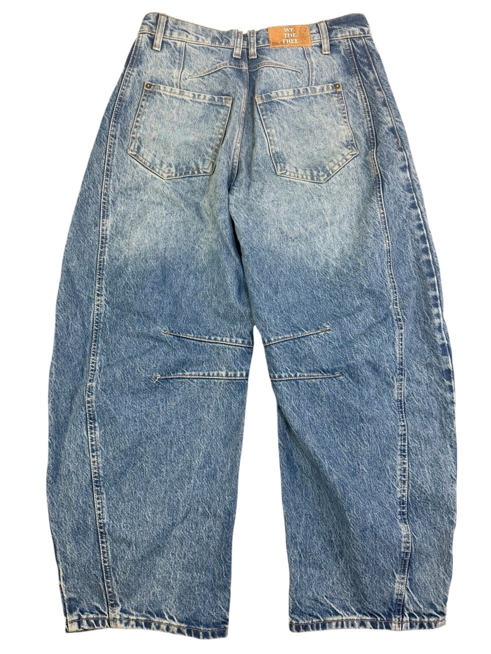 Free People Lucky You Mid-Rise Barrel Jeans - Picture 4 of 12
